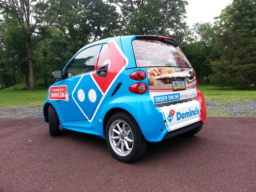Domino's Smart Car Wrap - Quakertown PA Signs Banners Lettering Wraps
