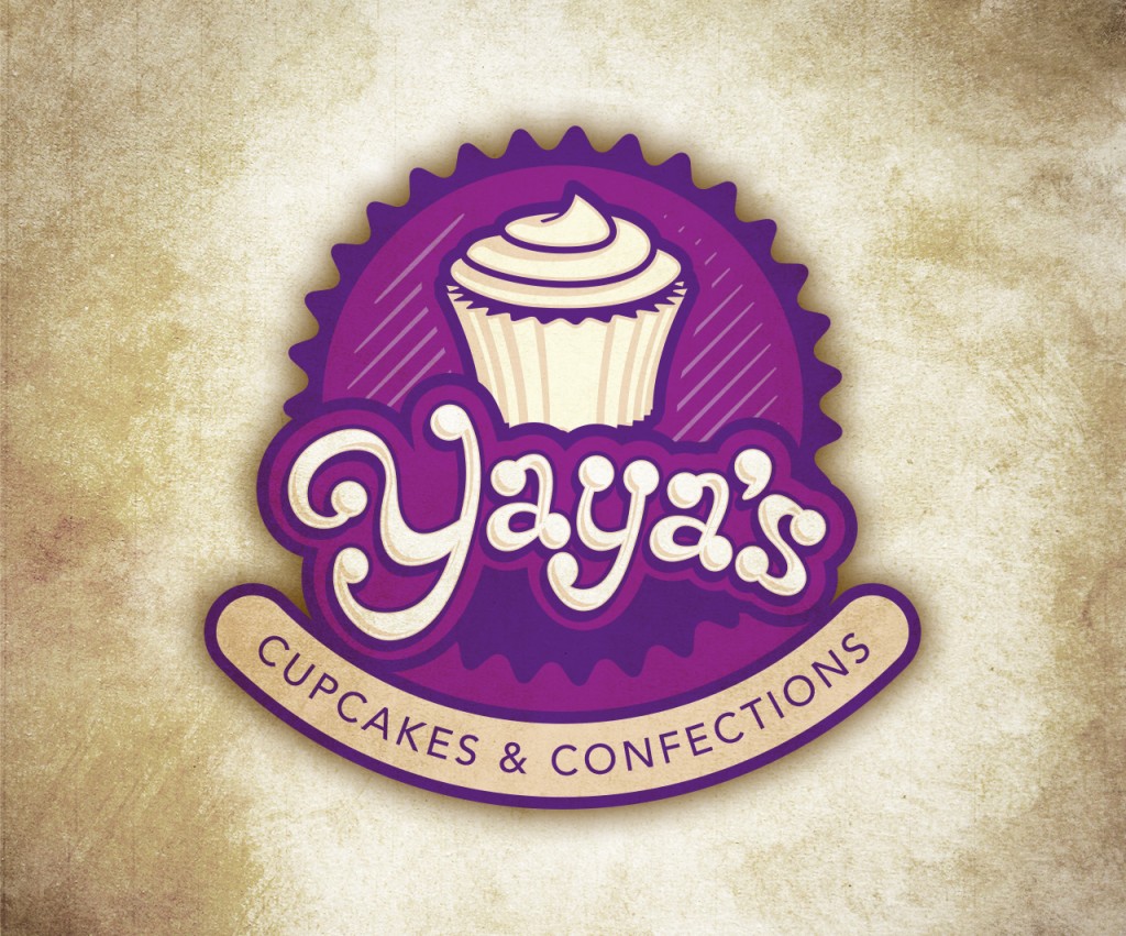 Yaya's Cupcakes Logo Design