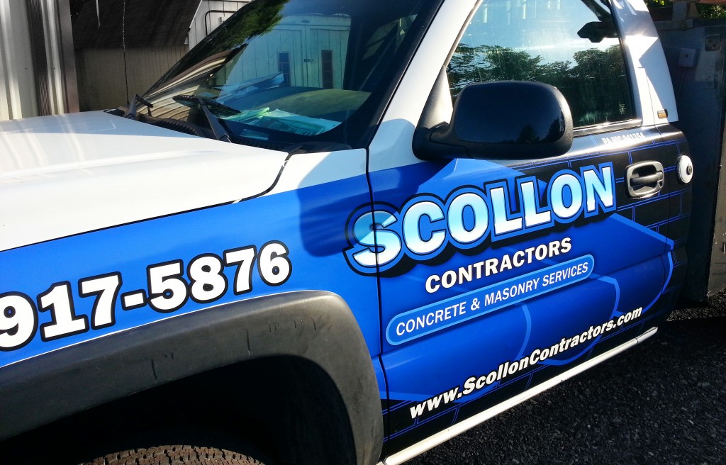 Scollon Contractors Work Truck Vinyl Wrap