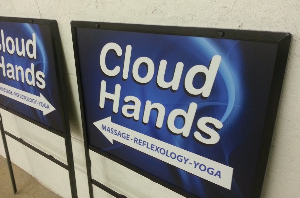 Cloud Hands Directional Signs