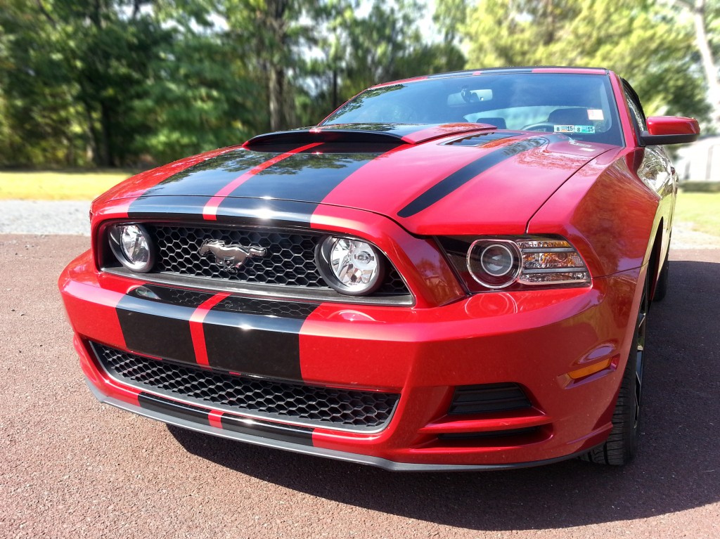 Mustang GT front bumper stripes