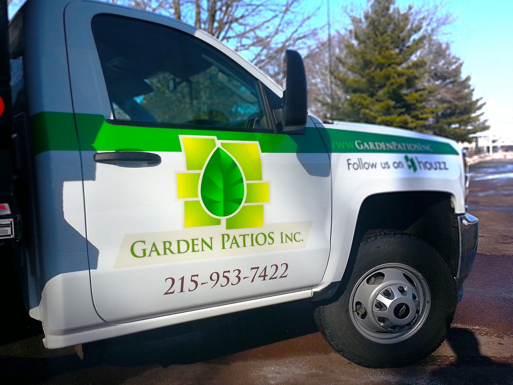 Garden Patios Pickup Truck Lettering