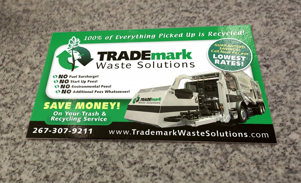 Postcard TRADEmark Waste Solutions